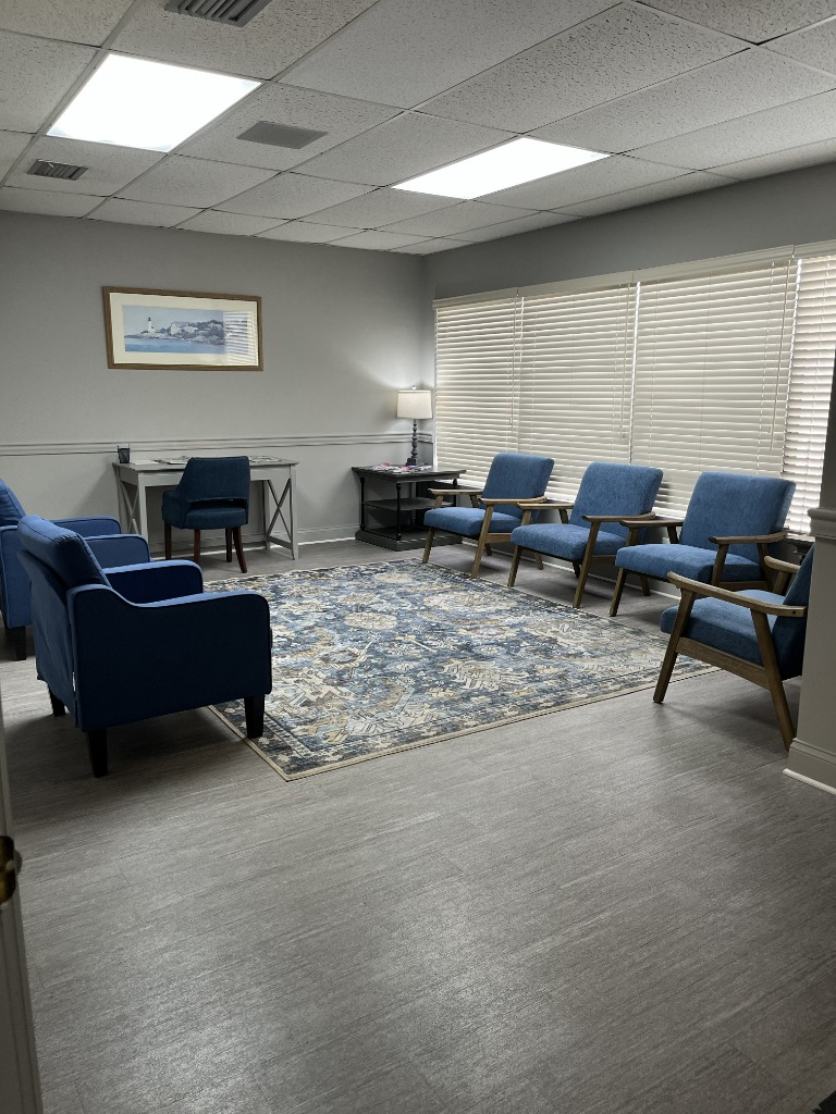 Dr. VanOverbeke's comfortable patient waiting room lounge